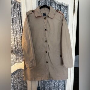 GAP Beige Button-Up Coat